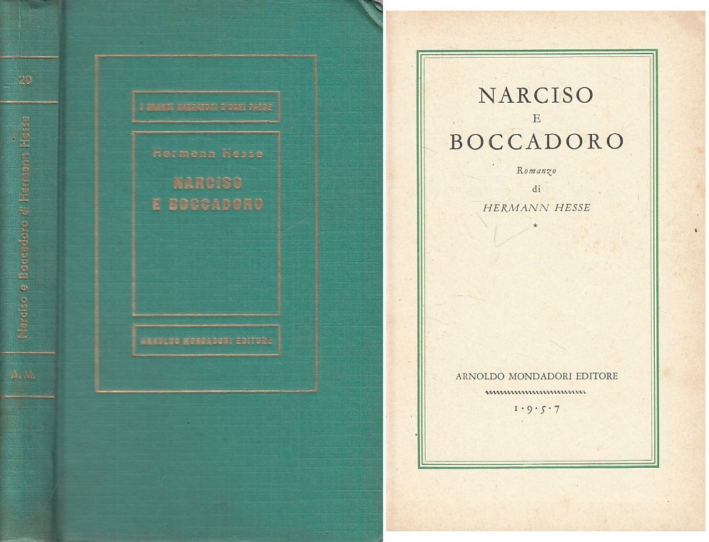 LN- NARCISO E BOCCADORO - HESSE - MONDADORI - MEDUSA -- 1957 - C - YFS402