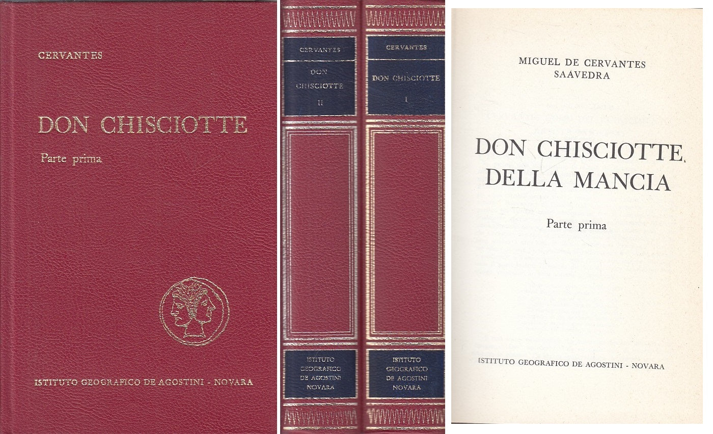 LN- DON CHISCIOTTE 2 VOLUMI - CERVANTES - DE AGOSTINI --- 1968 - C - ZFS446