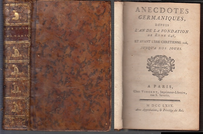 LH- ANECDOTES GERMANIQUES FONDATION ROME 648 SETTECENTINA ----- 1769- C- XFS61