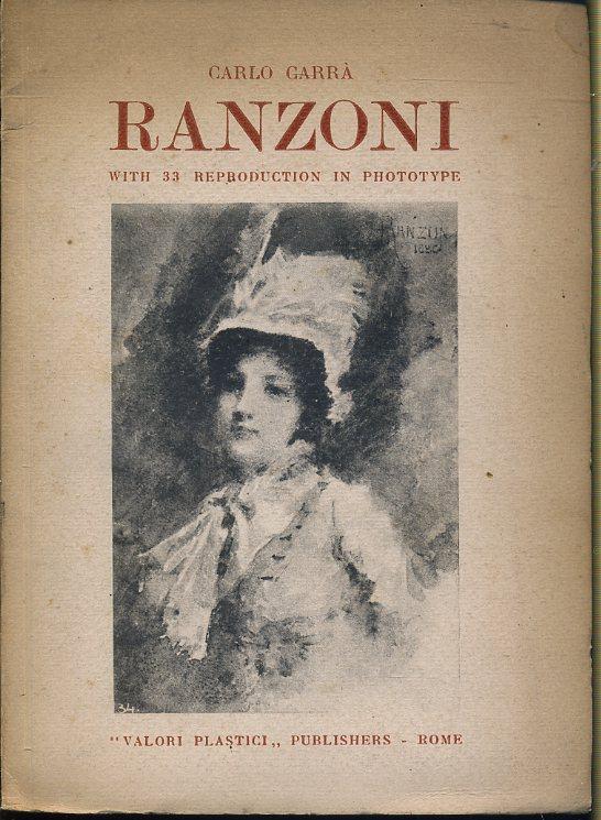 LH- RANZONI WITH REPRODUCTION - CARLO CARRA'- VALORI PLASTICI--- 1924- B- XFS13