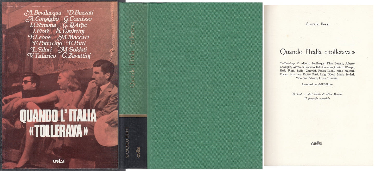 LS- QUANDO L'ITALIA "TOLLERAVA" - FUSCO - CANESI --- 1965 - B - YFS608