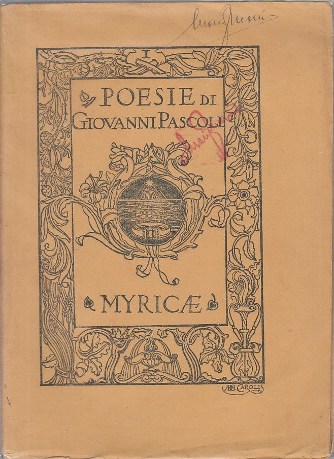 LN- POESIE - GIOVANNI PASCOLI - MYRICAE --- 1924 - BS - YFS631
