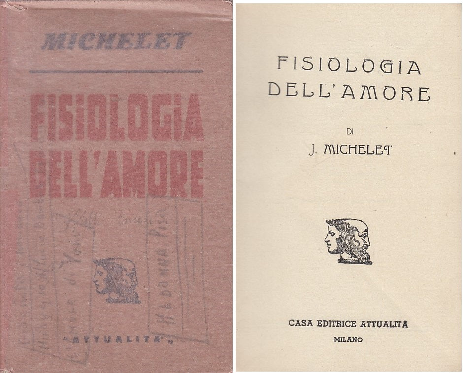 LZ- FISLIOGIA DELL'AMORE - MICHELET - ATTUALITA' --- 1943 - BS - ZFS451