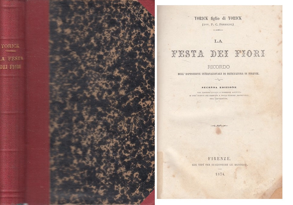LN- FESTA DEI FIORI RICORDO - YORICK - FIRENZE --- 1874 - C - ZFS452