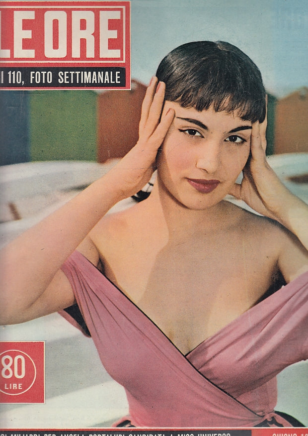 LR- RIVISTA LE ORE 110 III ANGELA PORTALURI MISS UNIVERSO ----- 1955- S- YFS716