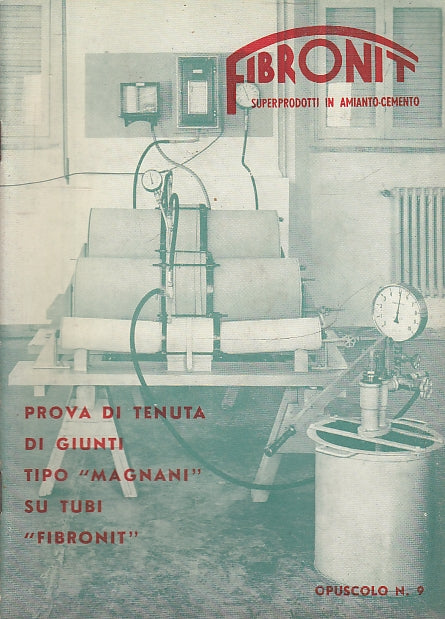 LZ- FIBRONIT SUPERPRODOTTI IN AMIANTO CEMENTO OPUSCOLO N.9 ----- 1961 - S- XFS70
