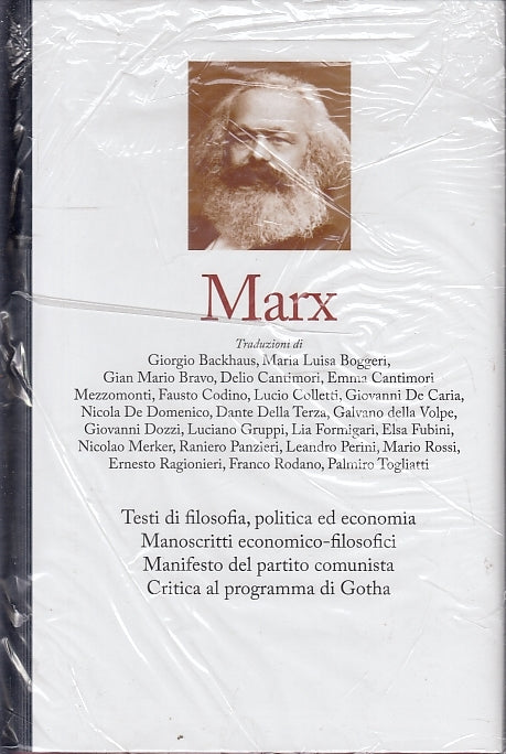 LS- I GRANDI PENSATORI FILOSOFI N.20 MARX -- RBA --- 2018 - CS- YFS