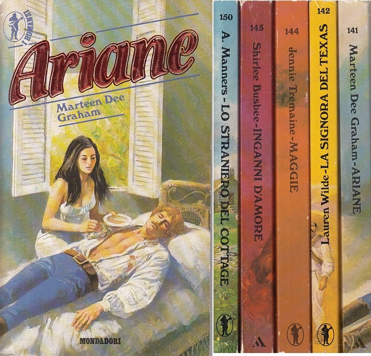 BLOCCO 5 ROMANZI N.141, 142, 144, 145, 150-- MONDADORI --- 1986 - B - BRH477