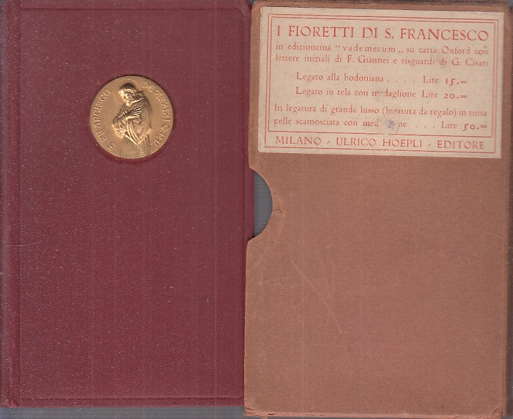 LD- I FIORETTI DI SAN FRANCESCO - SAN FRANCESCO - HOEPLI --- 1926 - C - ZFS435