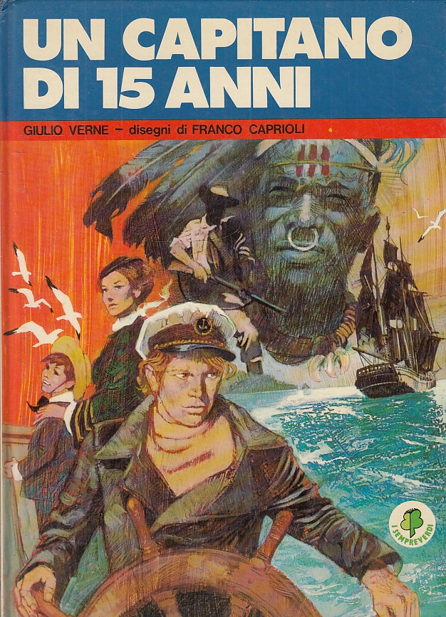FV- UN CAPITANO DI 15 ANNI - VERNE - LIBRERIA FAMIGLIA SEMPREVERDI- 1980- C- QRX