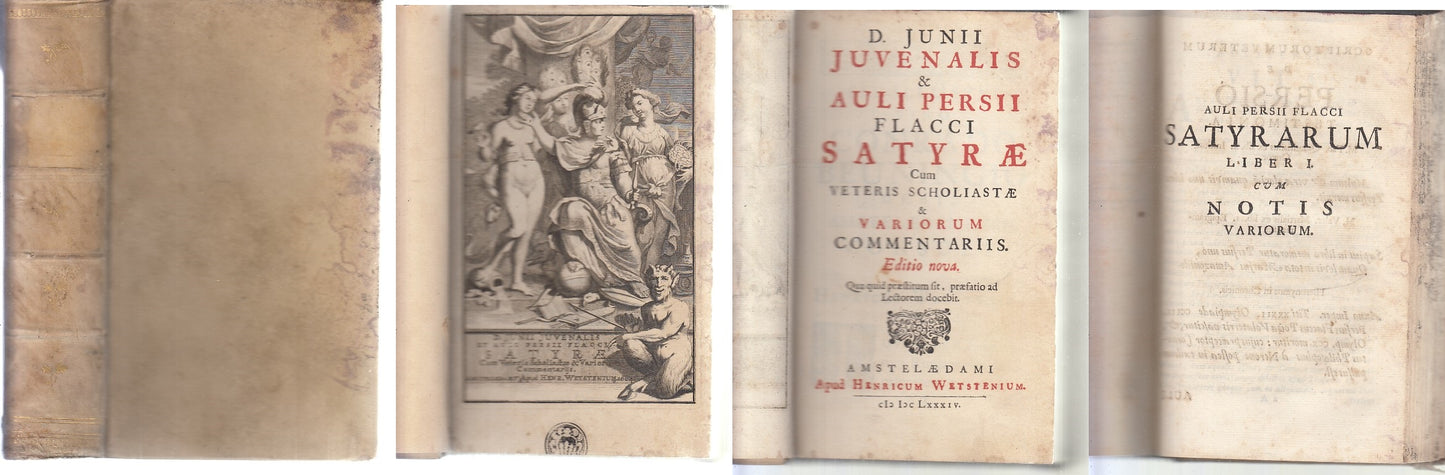 LH- AULI PERSII FLACCI SATYRE SEICENTINA-- HENRICUM WETSTENIUM--- 1684- C- XFS79
