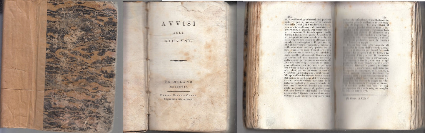 LH- AVVISI ALLE GIOVANI DOVERI VERSO DIO -- CESARE ORENO --- 1807- C- XFS79