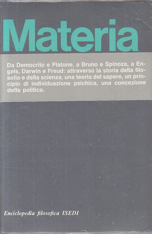 LS- MATERIA - ARRIGO - ISEDI - ENCICLOPEDIA FILOSOFICA -- 1976 - B - ZFS24