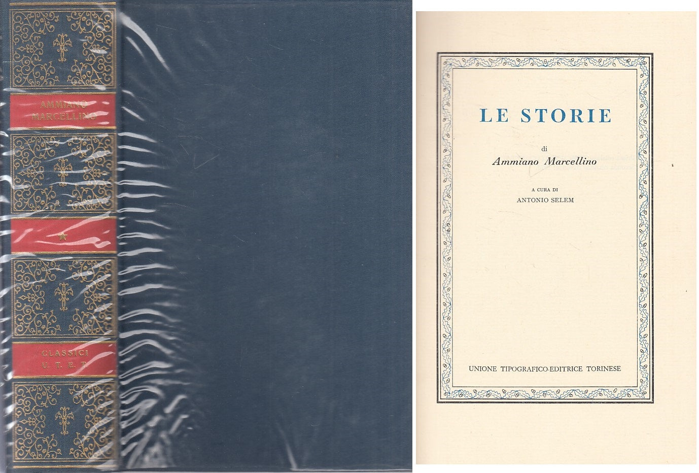 LN- LE STORIE - MARCELLINO - UTET - CLASSICI LATINI -- 1973 - CS - YFS596