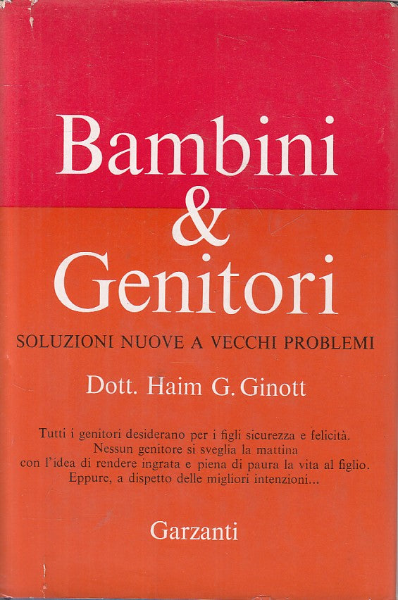 LS- BAMBINI & GENITORI - GINOTT - GARZANTI -- 1a ED. - 1969 - CS - YFS724