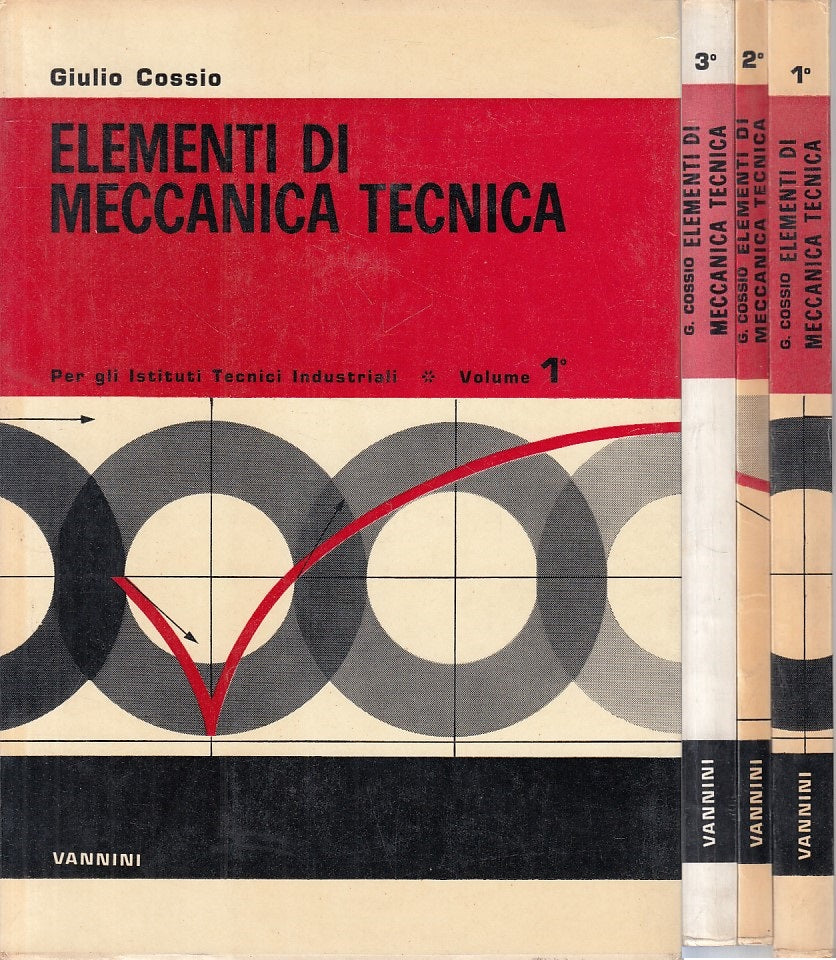 LZ- ELEMENTI DI MECCANICA 3 VOLL. - COSSIO - VANNINI --- 1965 - B - ZFS214