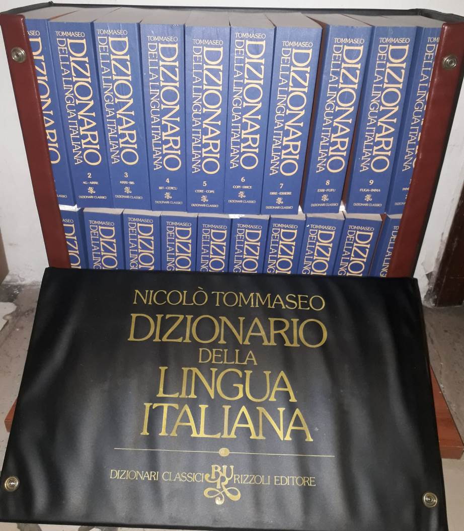 LZ- DIZIONARIO LINGUA ITALIANA 20 VOLUMI - TOMMASEO BELLINI- BUR--- 1977- B- YFS