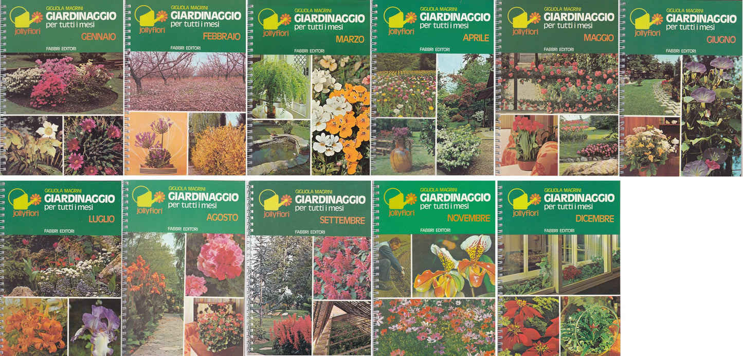 LZ- GIARDINAGGIO PER TUTTI I MESI 11 VOLL.- MAGRINI- FABBRI--- 1975 - B - ZFS290