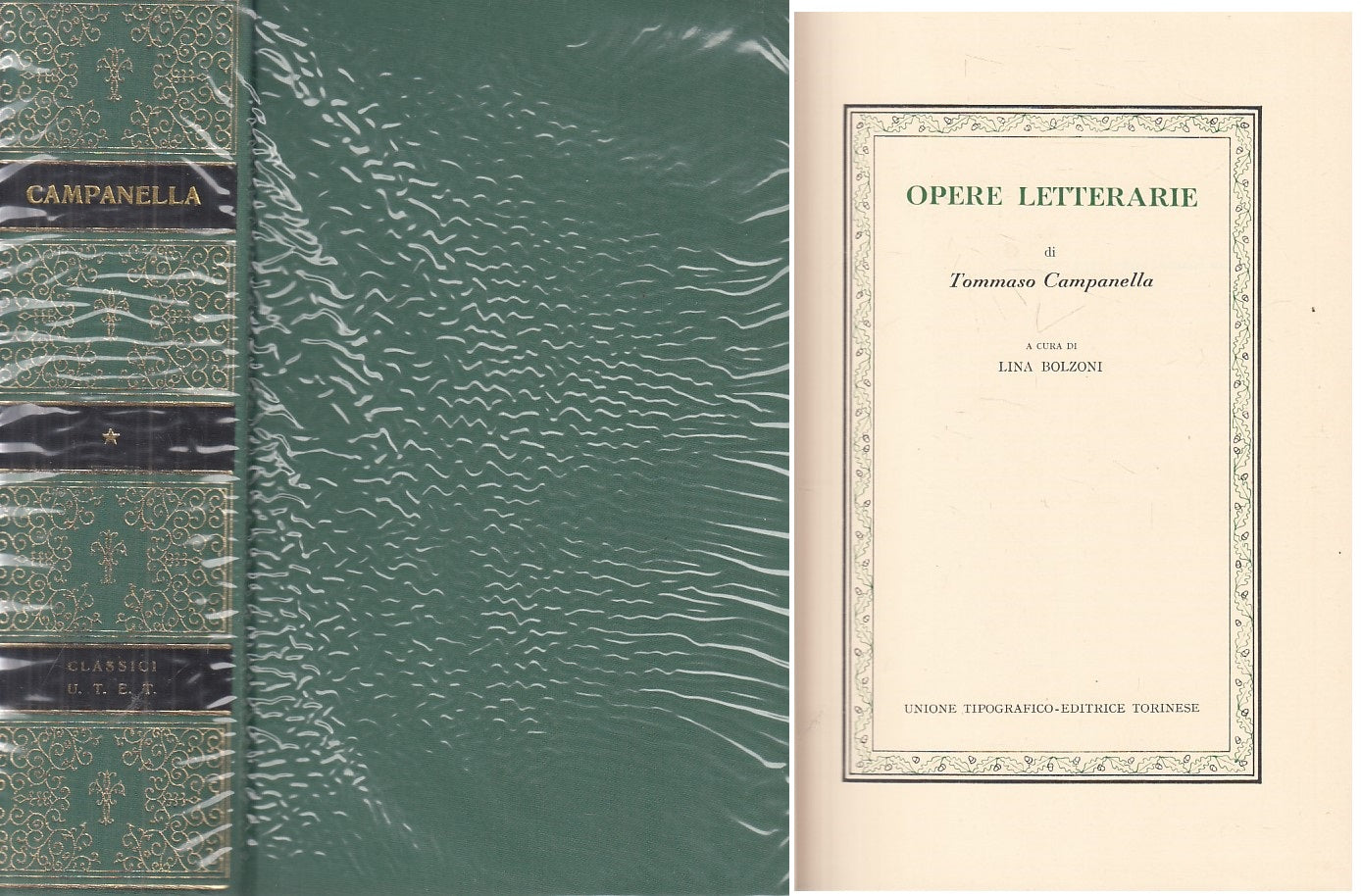 OPERE LETTERARIE - CAMPANELLA - UTET - CLASSICI- 1a ED. - 1977 - C - XFS