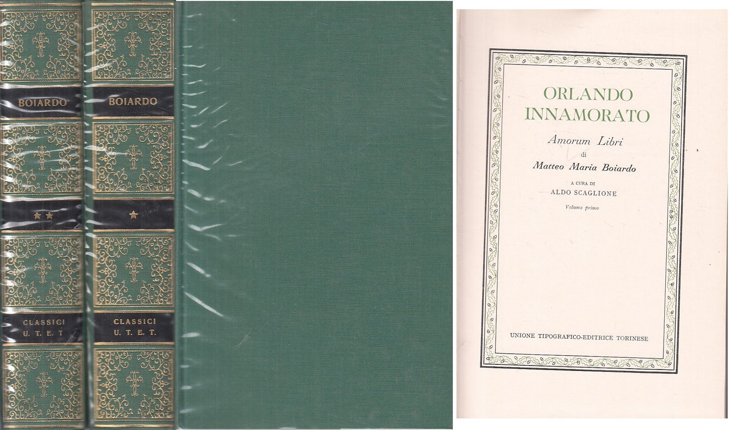 LN- ORLADO INNAMORATO 2 VOLL. - BOIARDO - UTET - CLASSICI -- 1974 - CS - XFS
