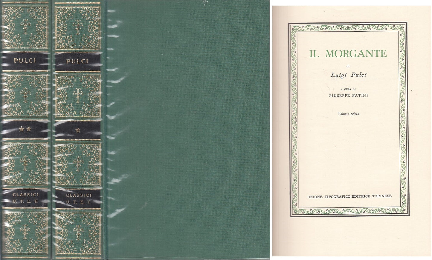 LN- IL MORGANTE 2 VOLL. - PULCI - UTET - CLASSICI ITALIANI -- 1984 - CS - XFS
