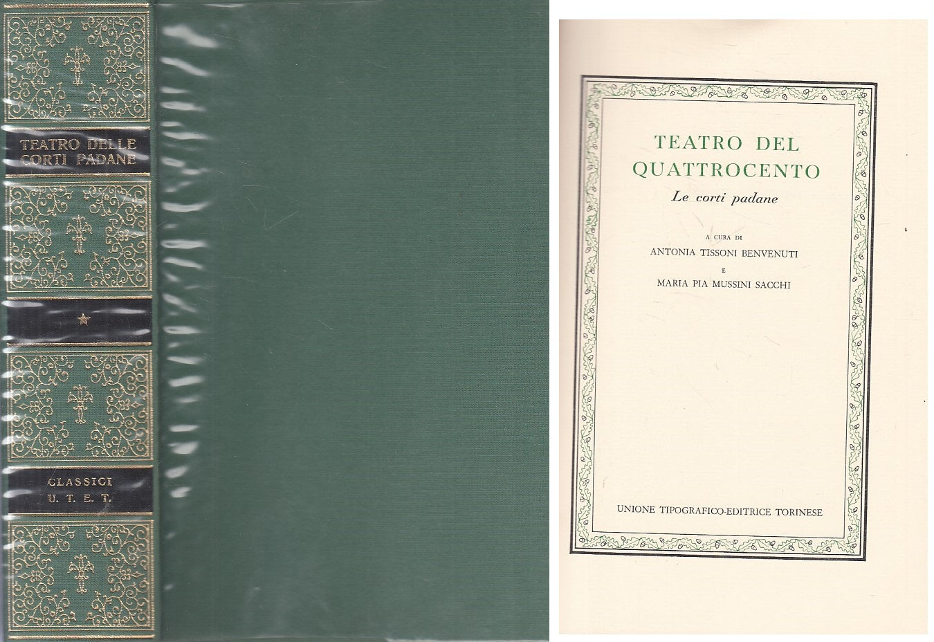 LN- TEATRO DEL QUATTROCENTO -- UTET - CLASSICI ITALIANI -- 1983 - CS - ZFS464