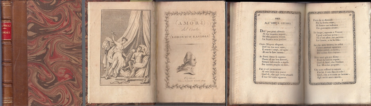 LN- AMORI DEL CONTE LODOVICO SAVIOLI -- NICCOLO' CONTI --- 1819- C- XFS91