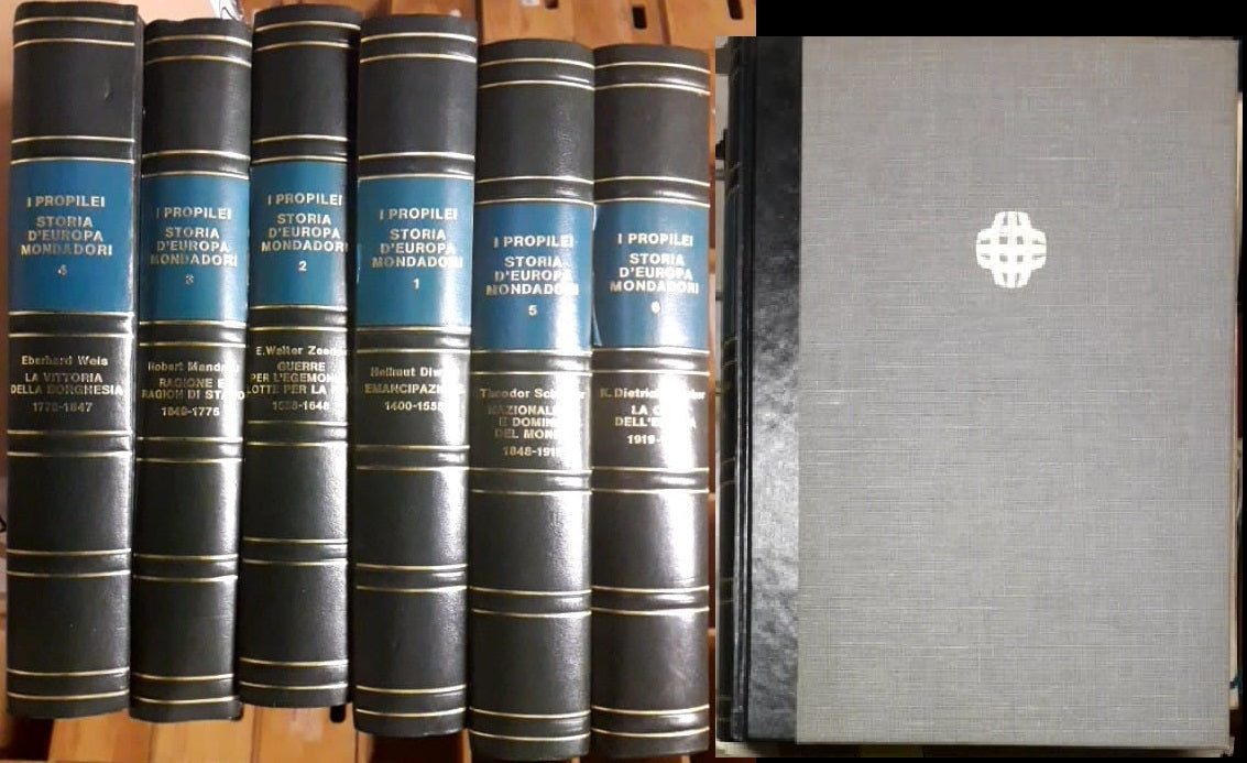 LS- I PROPILEI STORIA D'EUROPA 6 VOLUMI COMPLETA-- MONDADORI-- 1a ED.- 1978- YFS