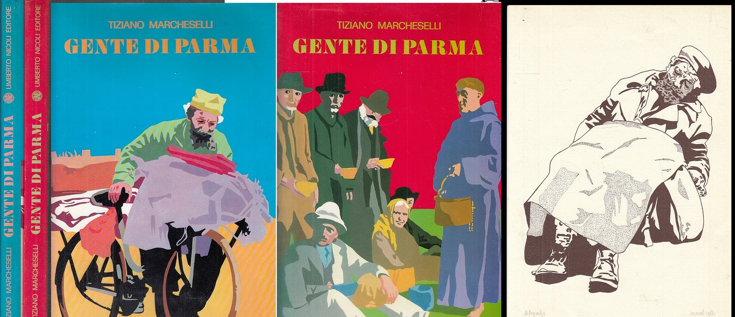 LS- GENTE DI PARMA 2 VOLUMI LITOGRAFIA SICURI - MARCHESELLI ---- 1978 - CS - WPR