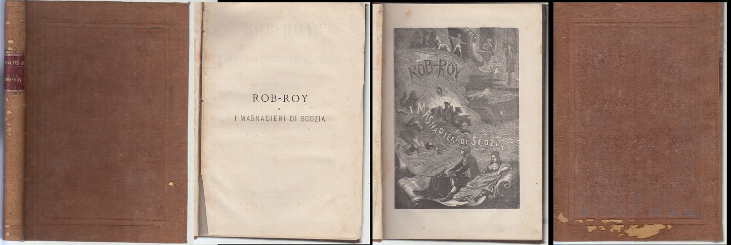 LN- ROB ROY E I MASNADIERI DI SCOZIA - WALTER SCOTT- SIMONETTI--- 1876 -- XFS146