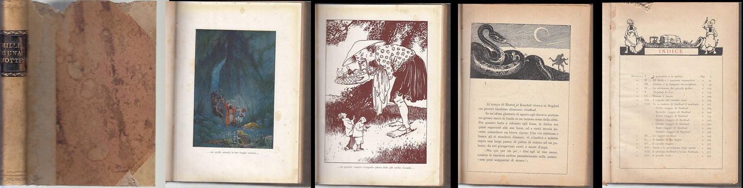 LN- MIGLIORI NOVELLE DELLE MILLE E UNA NOTTE - ODDONE - HOEPLI--- 1915 -- XFS146