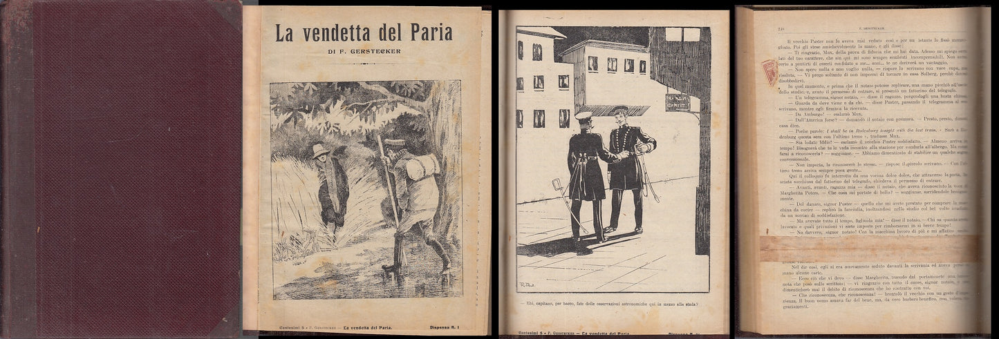 LA VENDETTA DEL PARIA - GERSTECKER - CROMOTIPOGRAFIA --- 1905 - C - XFS86