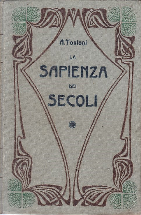 LZ- LA SAPIENZA DEI SECOLI DIZIONARIO - TONIONI - VALLARDI --- 1930 - C - ZFS639