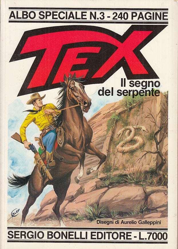 FB- TEXONE TEX SPECIALE N.3 IL SEGNO DEL SERPENTE -- BONELLI - 1990 - B - SBX
