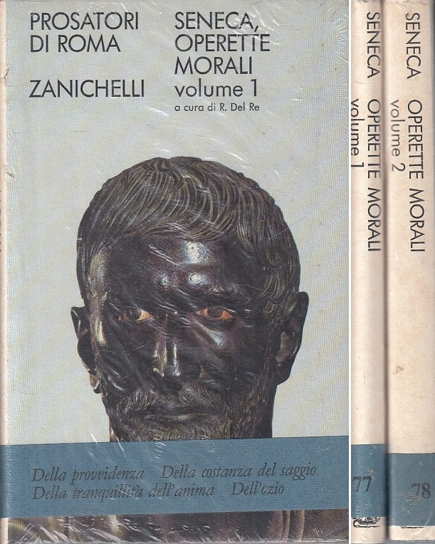 LN- OPERETTE MORALI 2 VOLL. - SENECA - ZANICHELLI- PROSATORI-- 1973 - CS - ZFS42