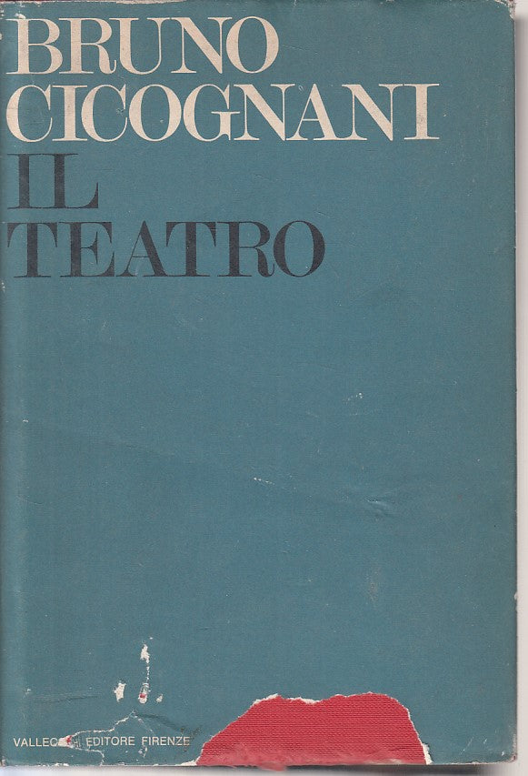 LN- IL TEATRO - BRUNO CICOGNANI - VALLECCHI - OPERE -- 1960 - CS - ZFS42