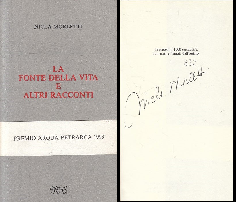 LN- LA FONTE DELLA VITA E ALTRI RACCONTI - MORLETTI- ALSABA--- 1993 - B - YFS271