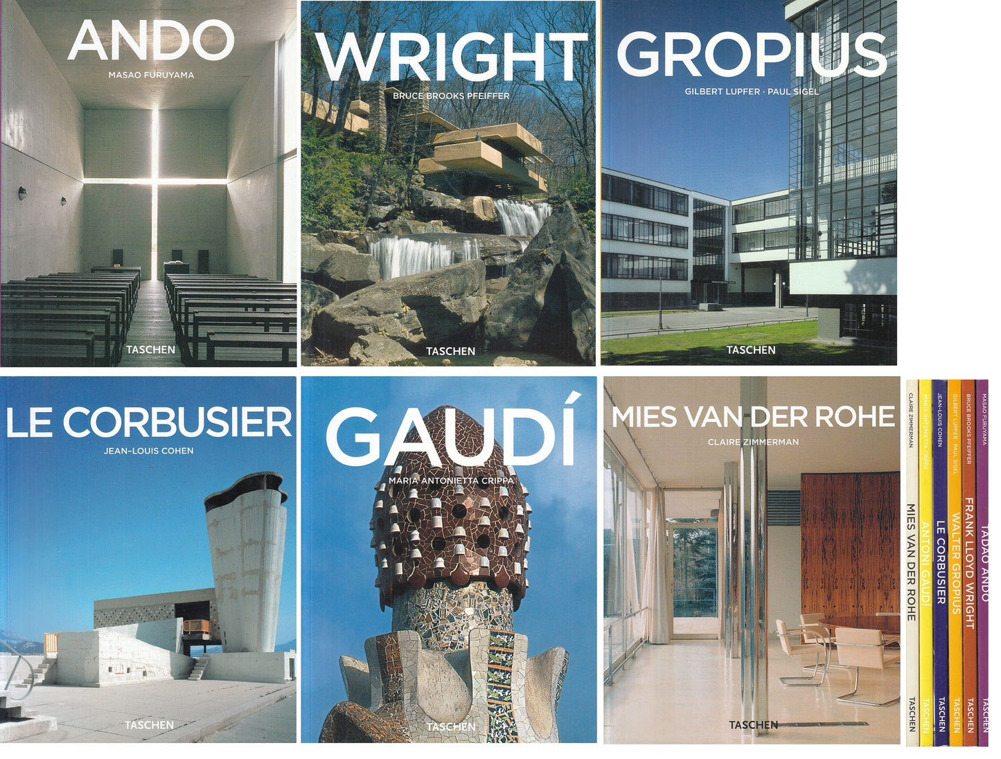 LT- GRANDI ARCHITETTI 6 VOLUMI - AA.VV. - TASCHEN --- 2004 - B - ZFS229