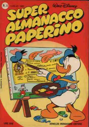 FD- SUPER ALMANACCO DI PAPERINO 1/29 SECONDA SERIE -- DISNEY MONDADORI - 1981- B- SBX
