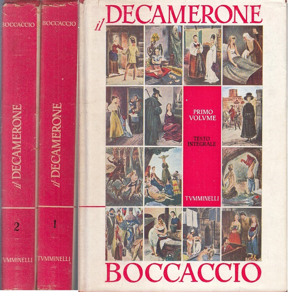 LN - IL DECAMERONE 2 VOLUMI - BOCCACCIO - TUMMINELLI --- 1957 - CS - YFS685