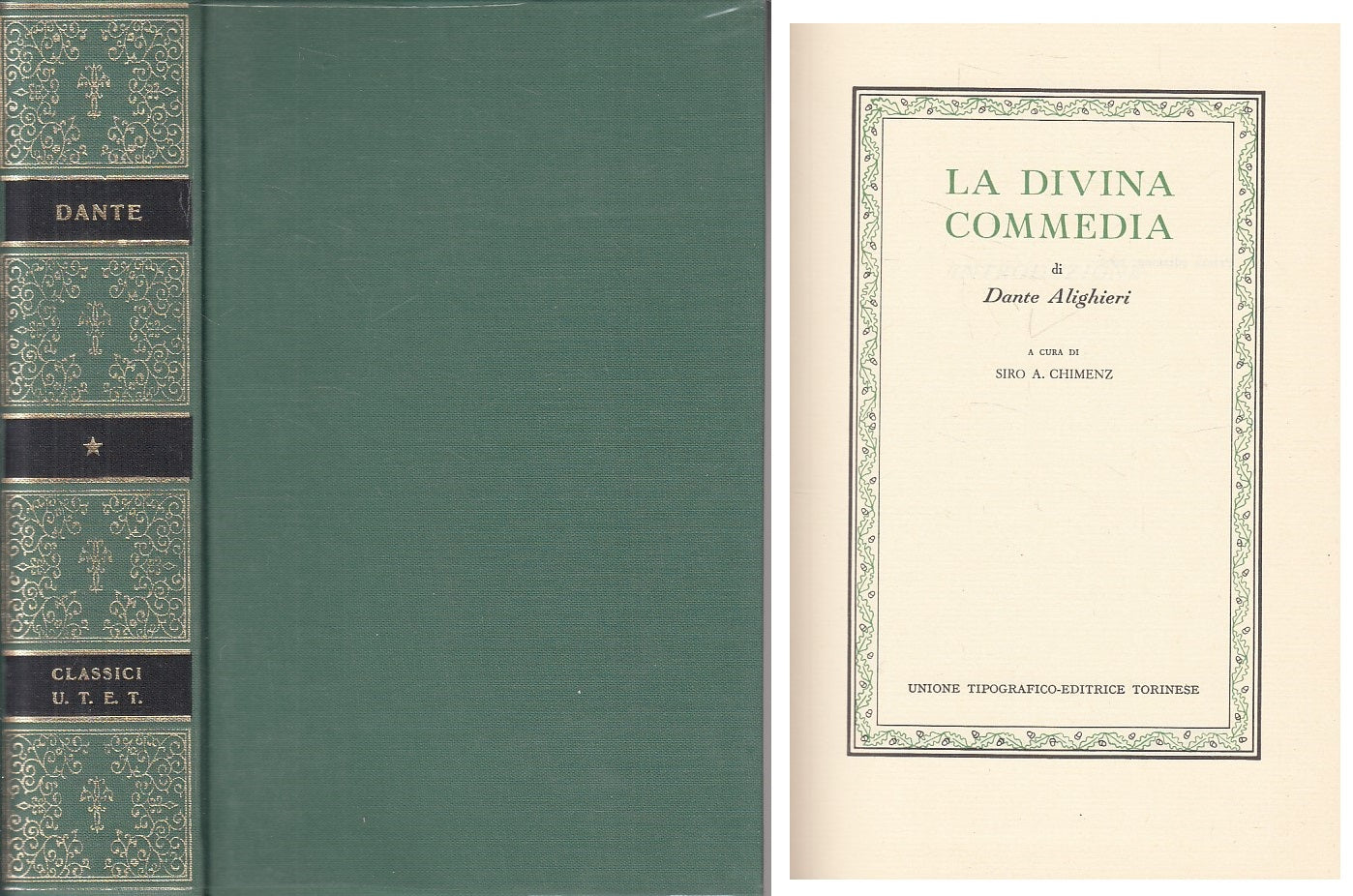 LN- LA DIVINA COMMEDIA - DANTE - UTET - CLASSICI ITALIANI -- 1996 - CS - ZFS145