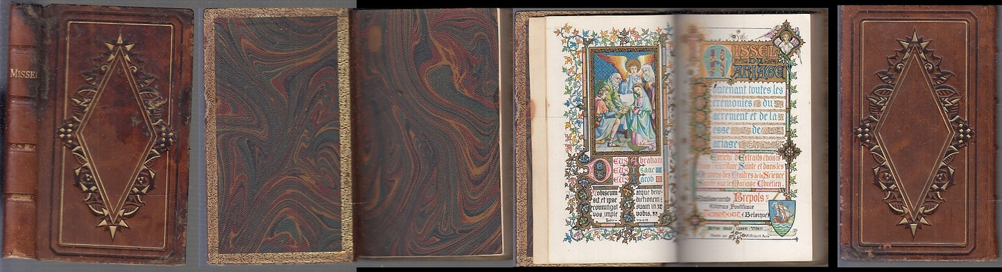 LD- MISSEL DU MARIAGE CONTENANT LES CEREMONIES -- BREPOLS --- 1905 - C - XFS94