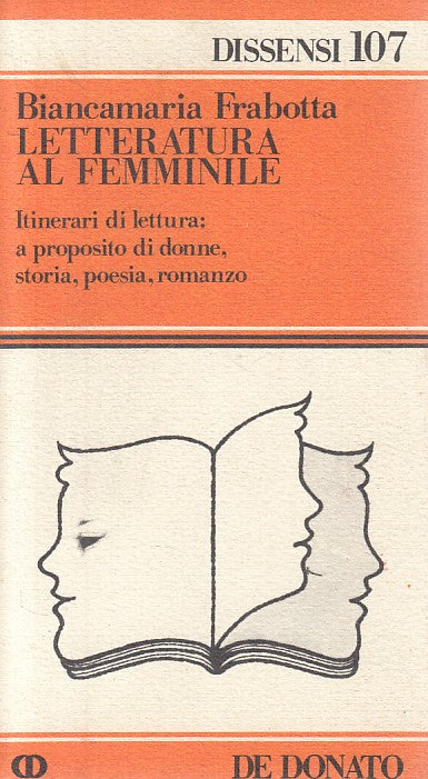 LN- LETTERATURA AL FEMMINILE - FRABOTTA - DE DONATO --- 1980 - B - YFS592