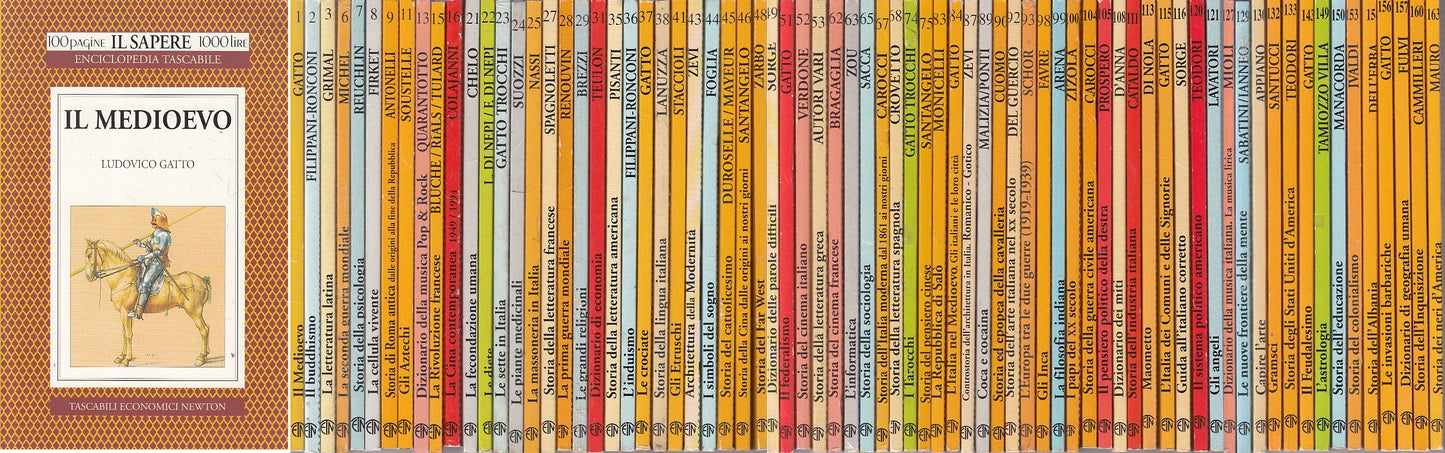 LZ- ENCICLOPEDIA IL SAPERE 74 VOLUMI -- NEWTON - 100 PAGINE -- 1994 - B - YFS999