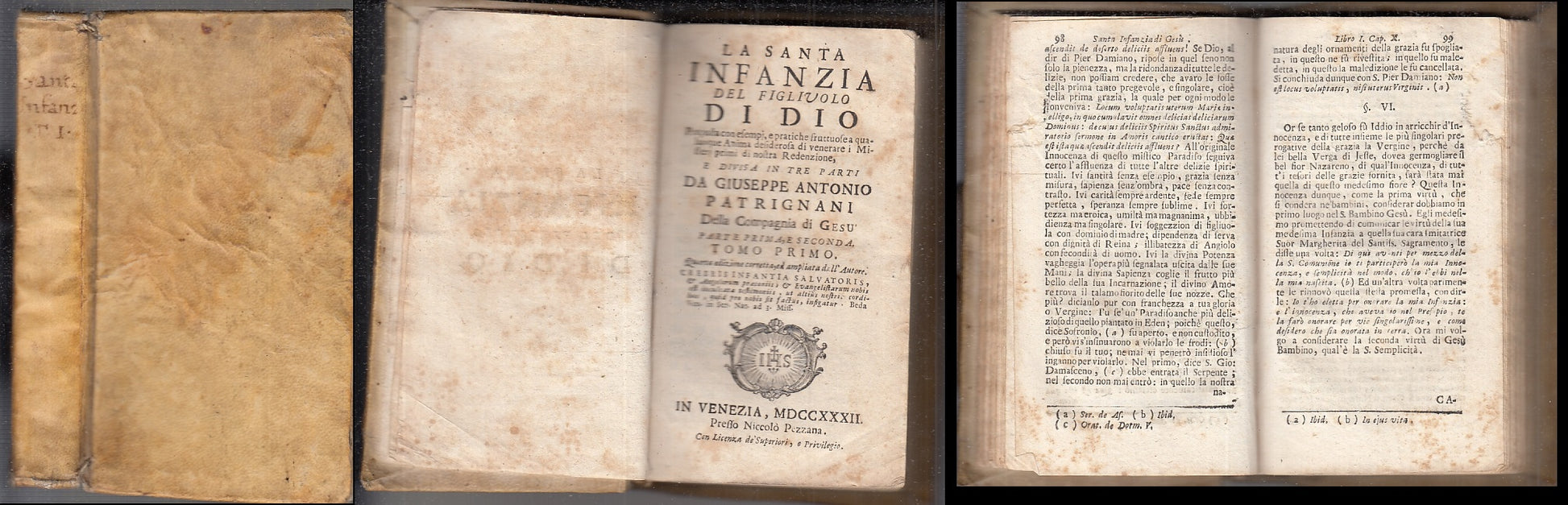 LH- SANTA INFANZIA FIGLIUOLO DI DIO SETTECENTINA - PATRIGNANI---- 1732- C- XFS45