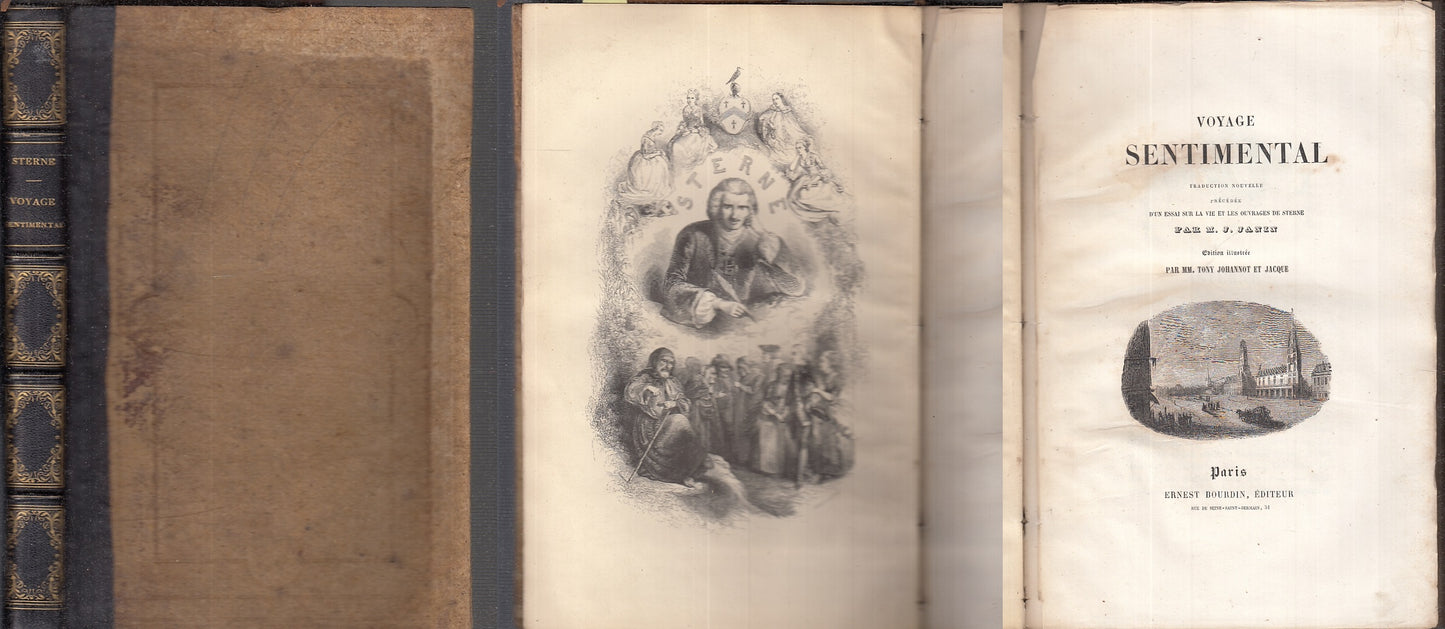LH- VOYAGE SENTIMENTAL - STERNE - ERNEST BOURDIN --- 1841 - C - XFS95