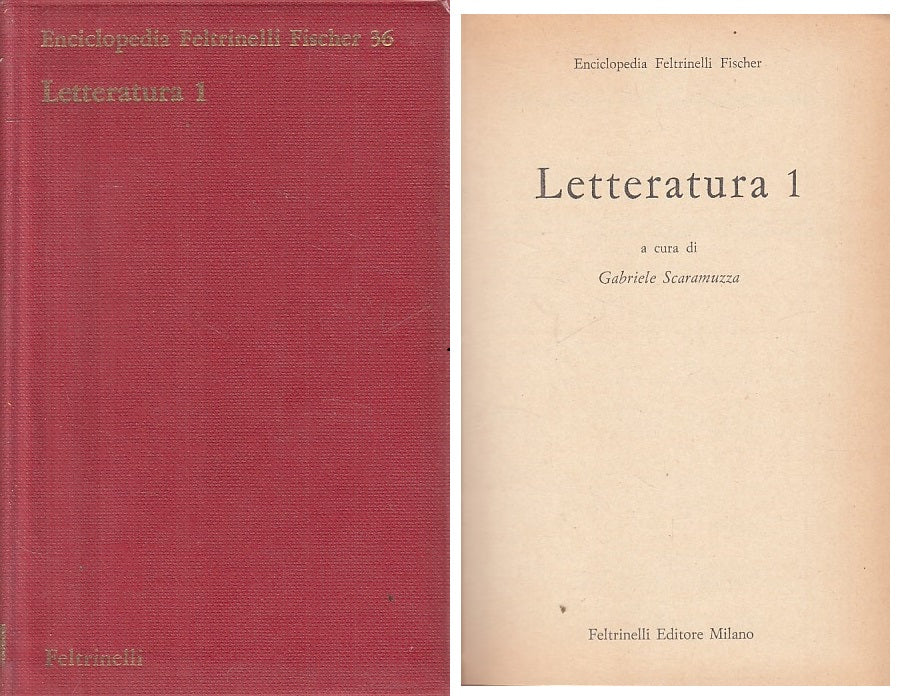 LZ- LETTERATURA 1 -- FELTRINELLI - ENCICLOPEDIA FISCHER -- 1976 - BS - YFS266
