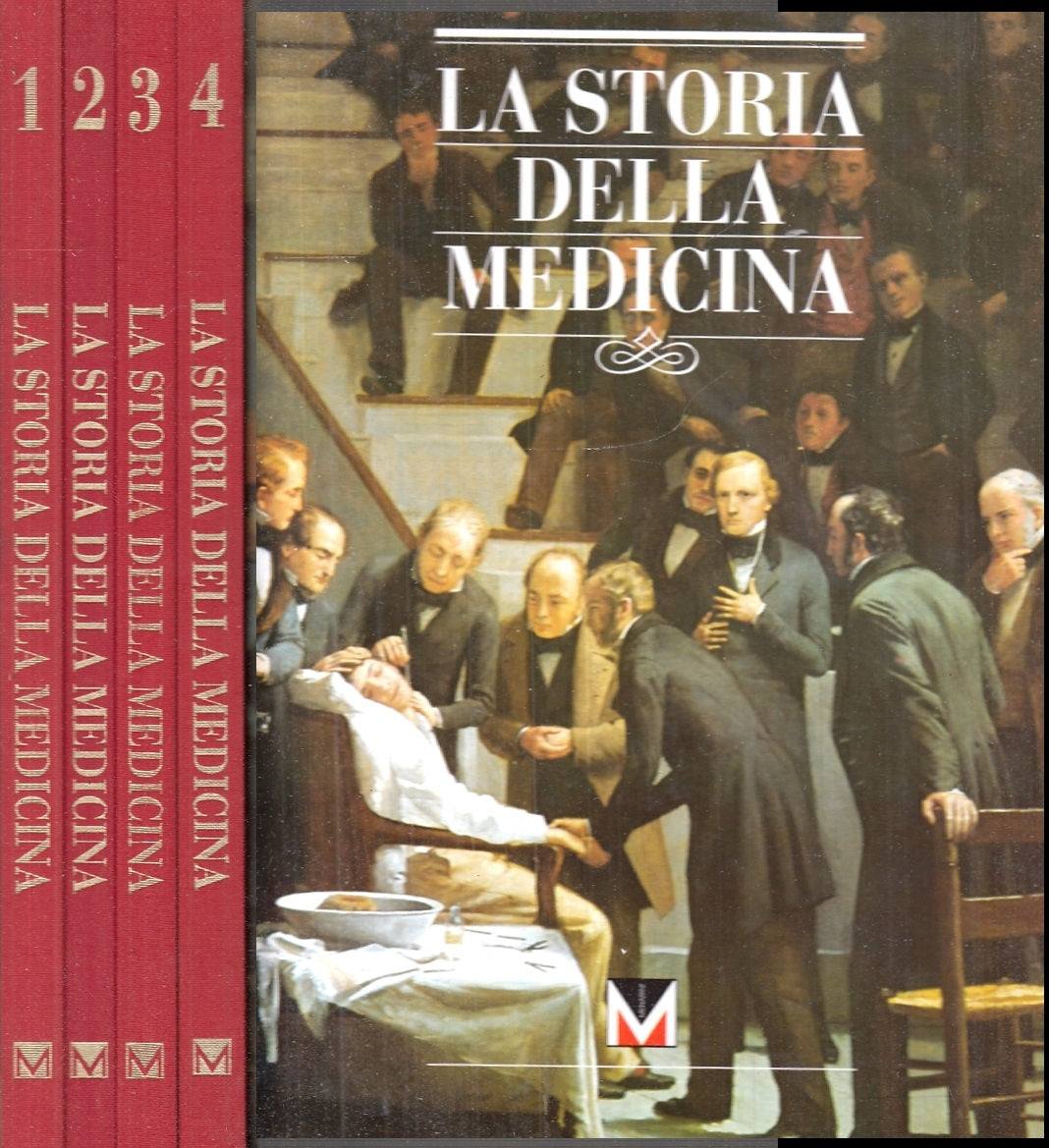 LZ- COFANETTO LA STORIA DELLA MEDICINA 4 VOLUMI -- MENARINI --- 1992 - C- ZFS319