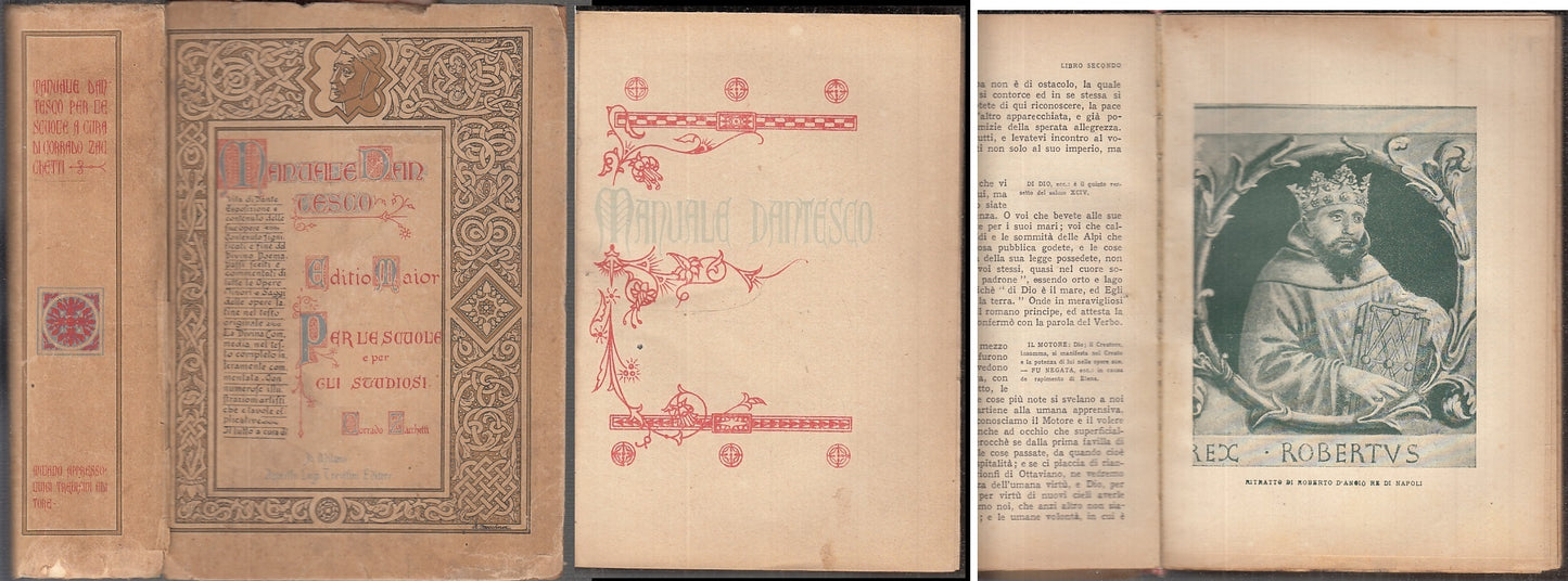 MANUALE DANTESCO EDITIO MAIOR - CORRADO ZACCHETTI ---- 1951 - B - XFS96