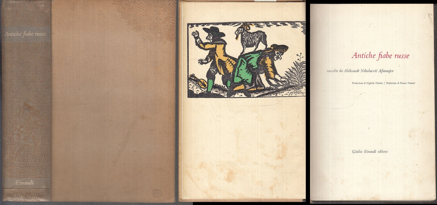 LN- ANTICHE FIABE RUSSE - AFANASJEV - EINAUDI - I MILLENNI 23 -- 1953 - C- XFS96
